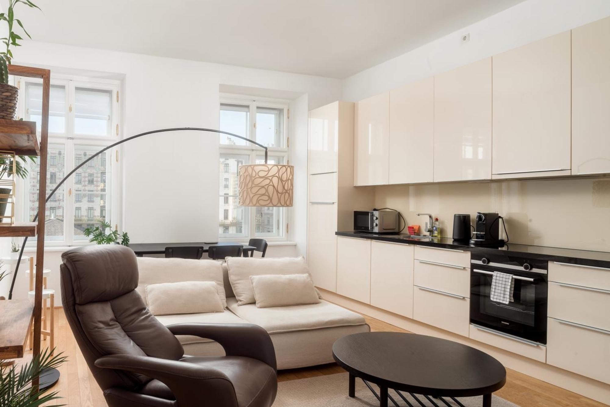 Stylish Designer Apartment At The Center Of Vienna Naschmarkt Exteriör bild